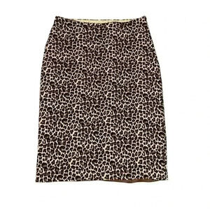 Leopard Print Midi Skirt
